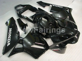 All Black with white decals Factory Style - CBR600RR 03-04 Fairing Kit