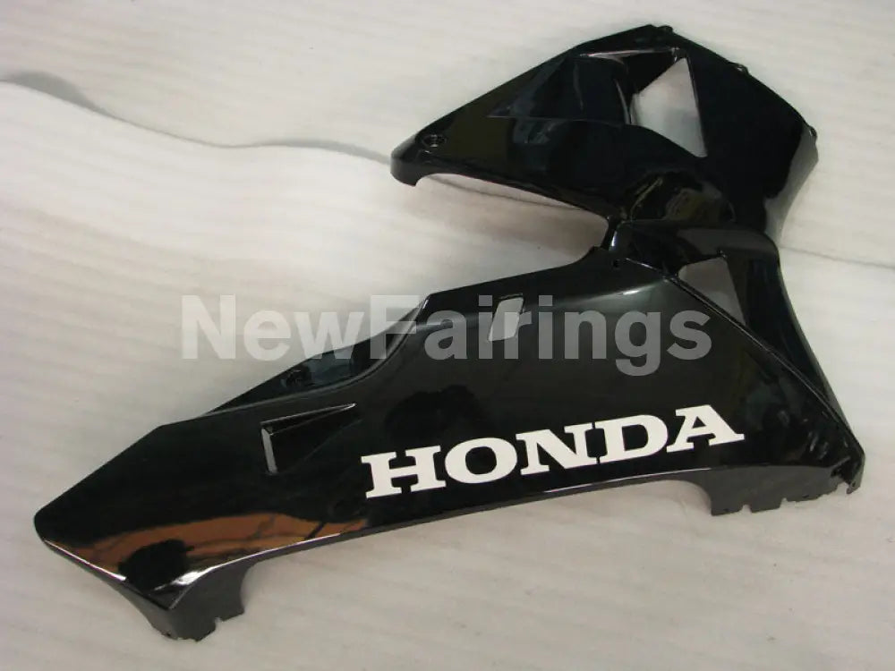 All Black with white decals Factory Style - CBR600RR 03-04 Fairing Kit
