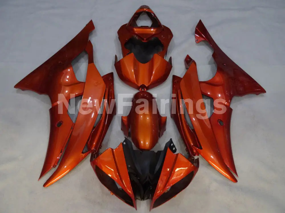 All Orange No decals - YZF-R6 08-16 Fairing Kit