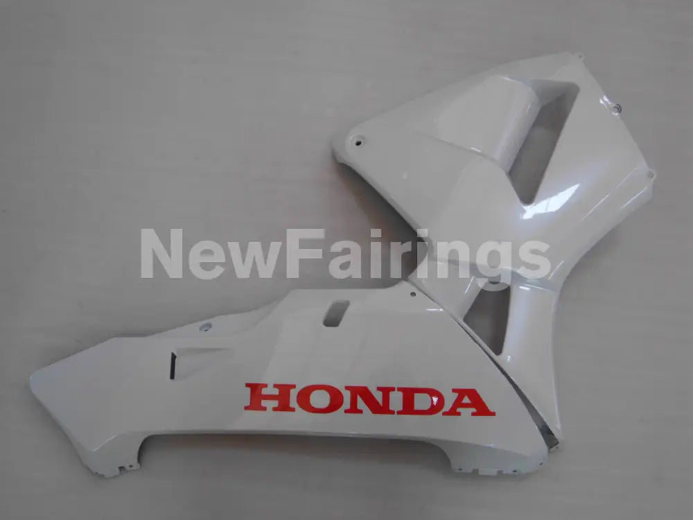 All Pearl White with red decals Factory Style - CBR600RR 03-04 Fairing Kit