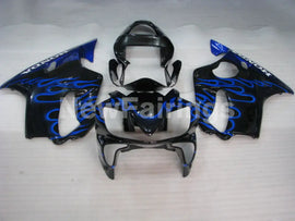 Black and Blue Flame - CBR600 F4i 01-03 Fairing Kit