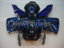 Cargar imagen en el visor de la galería, Black and Blue Flame - CBR600RR 03-04 Fairing Kit