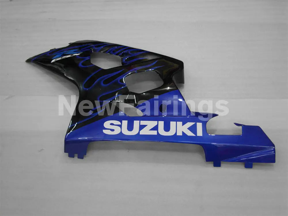 Black and Blue Flame - GSX-R600 04-05 Fairing Kit