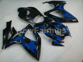 Black and Blue Flame - GSX-R600 06-07 Fairing Kit