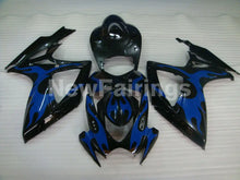 Cargar imagen en el visor de la galería, Black and Blue Flame - GSX-R750 06-07 Fairing Kit