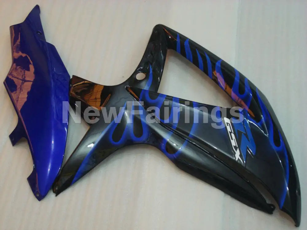 Black and Blue Flame - GSX-R750 08-10 Fairing Kit