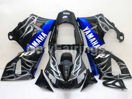 Black and Blue Flame - YZF-R1 00-01 Fairing Kit