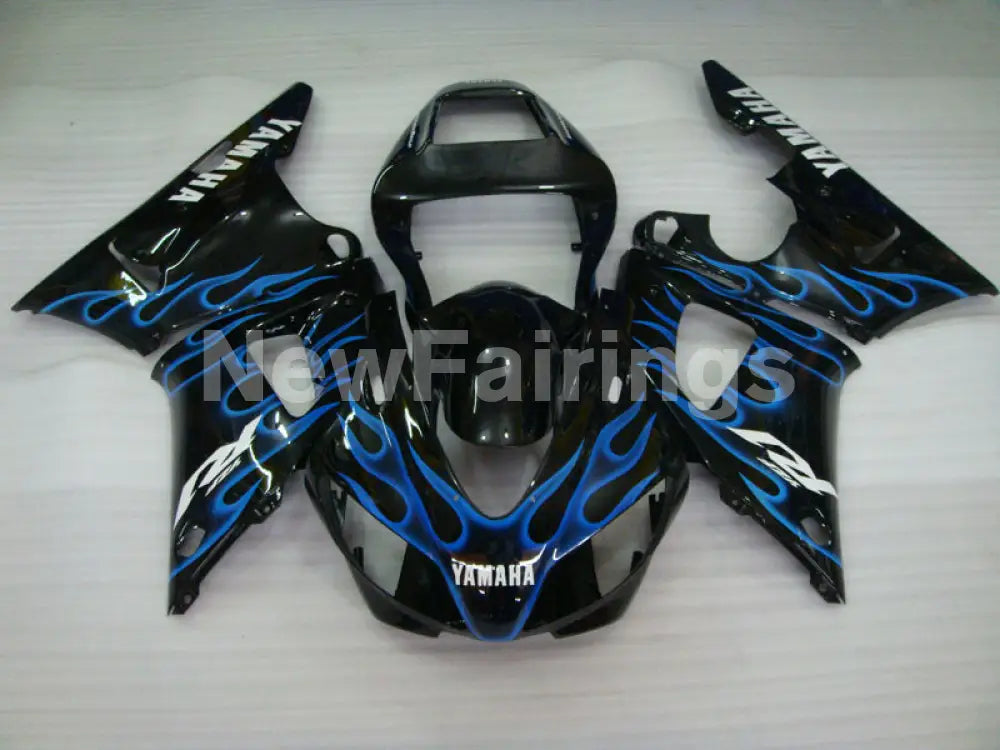 Black and Blue Flame - YZF-R1 98-99 Fairing Kit