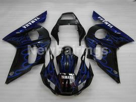 Black and Blue Flame - YZF-R6 98-02 Fairing Kit
