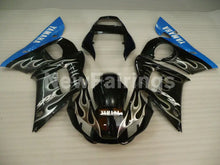 Cargar imagen en el visor de la galería, Black and Blue Grey Flame - YZF-R6 98-02 Fairing Kit