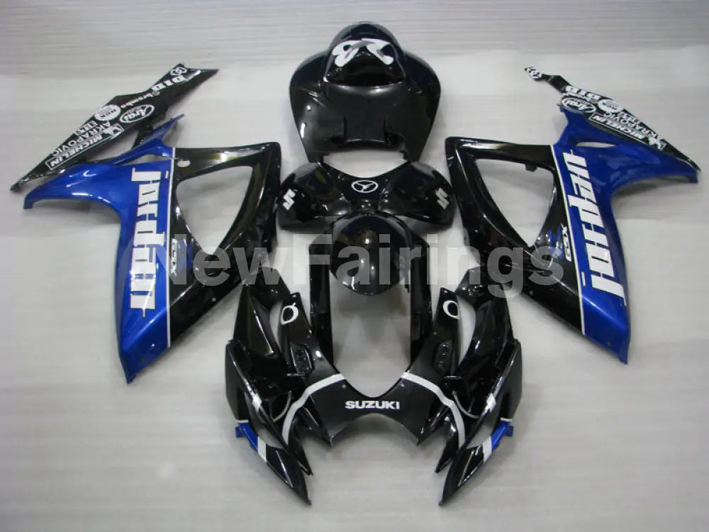Black and Blue Jordan - GSX-R750 06-07 Fairing Kit
