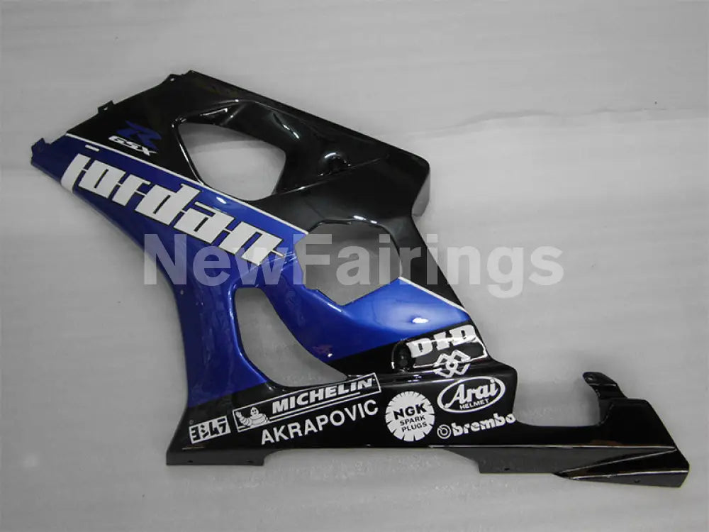 Black and Blue White Jordan - GSX-R1000 03-04 Fairing Kit
