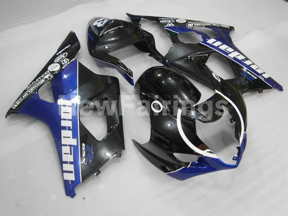 Black and Blue White Jordan - GSX-R1000 03-04 Fairing Kit