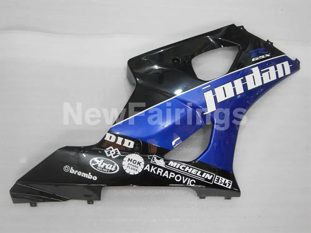 Black and Blue White Jordan - GSX-R1000 03-04 Fairing Kit