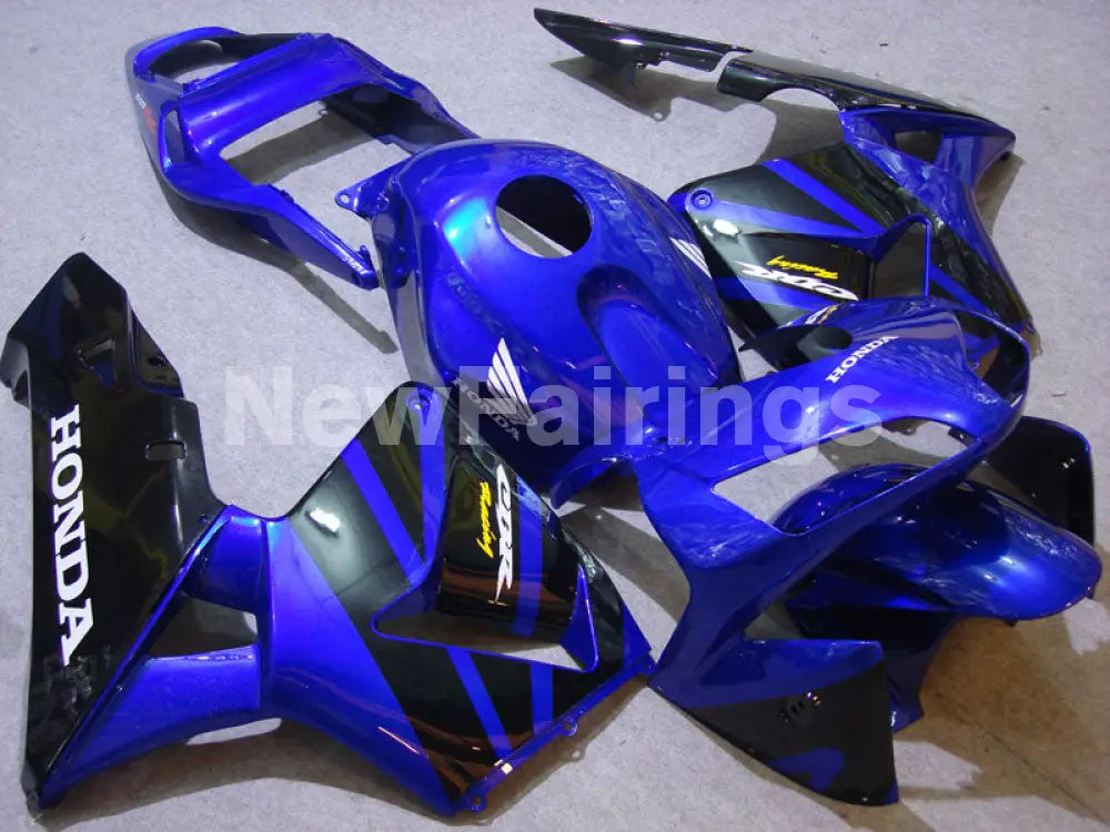 Black and Deep Blue Factory Style - CBR600RR 03-04 Fairing Kit