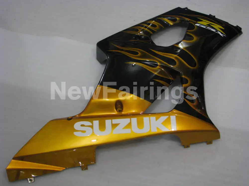 Black and Golden Flame - GSX-R1000 03-04 Fairing Kit