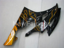 Cargar imagen en el visor de la galería, Black and Golden Flame- YZF-R6 06-07 Fairing Kit