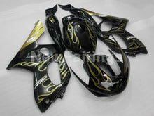 Cargar imagen en el visor de la galería, Black and Golden Flame - YZF600R Thundercat 96-07 Fairing Kit