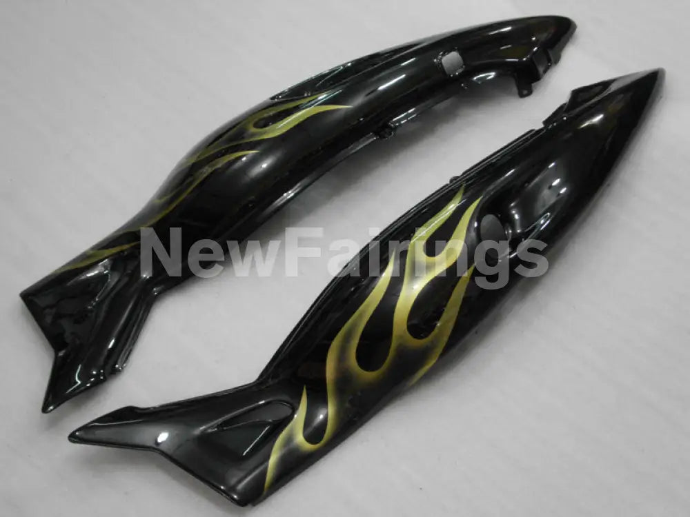 Black and Golden Flame - YZF600R Thundercat 96-07 Fairing Kit