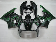 Cargar imagen en el visor de la galería, Black and Green Flame - CBR 919 RR 98-99 Fairing Kit