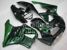 Cargar imagen en el visor de la galería, Black and Green Flame - CBR 919 RR 98-99 Fairing Kit