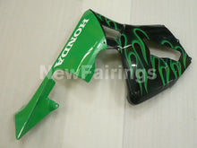 Cargar imagen en el visor de la galería, Black and Green Flame - CBR600RR 03-04 Fairing Kit