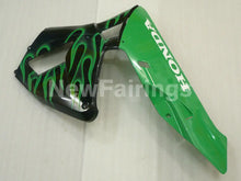 Cargar imagen en el visor de la galería, Black and Green Flame - CBR600RR 03-04 Fairing Kit