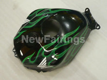 Cargar imagen en el visor de la galería, Black and Green Flame - CBR600RR 03-04 Fairing Kit