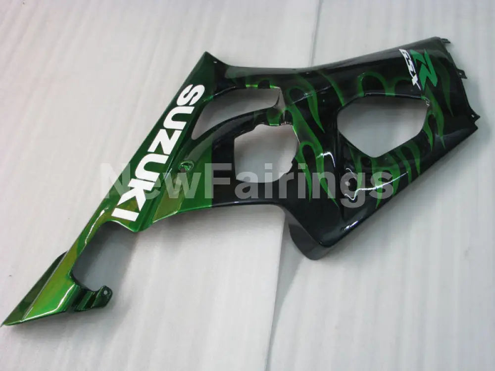 Black and Green Flame - GSX-R1000 03-04 Fairing Kit