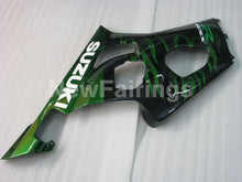 Cargar imagen en el visor de la galería, Black and Green Flame - GSX-R1000 03-04 Fairing Kit