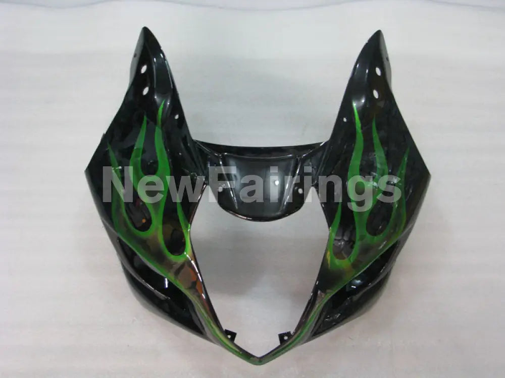 Black and Green Flame - GSX-R1000 03-04 Fairing Kit