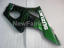 Cargar imagen en el visor de la galería, Black and Green Flame - GSX-R1000 03-04 Fairing Kit