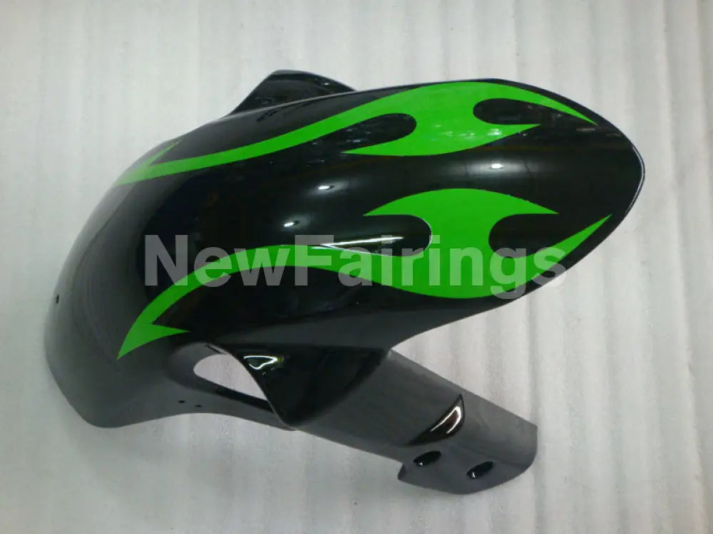 Black and Green Flame - GSX-R600 06-07 Fairing Kit