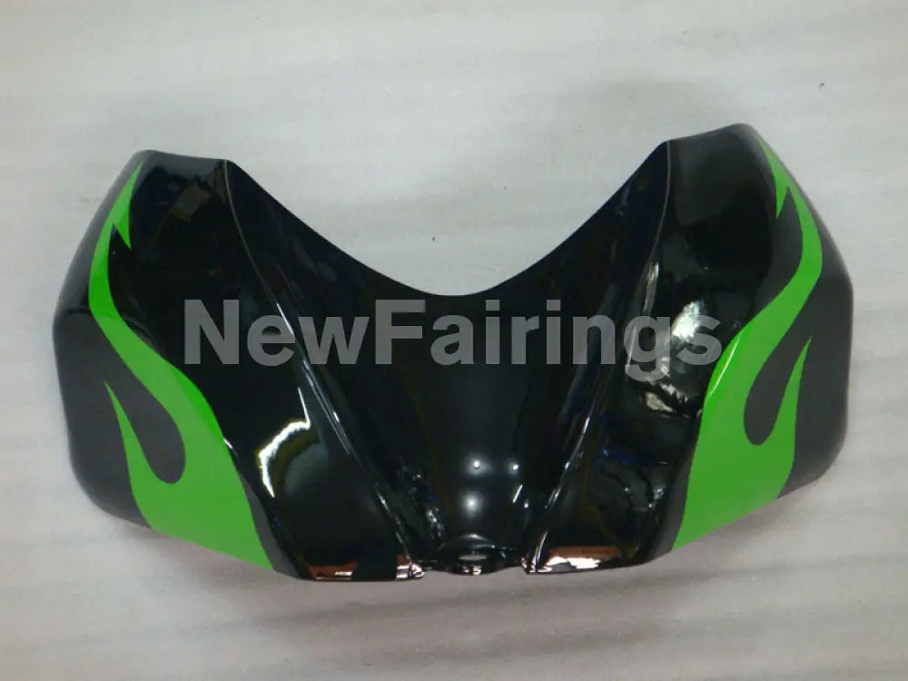 Black and Green Flame - GSX-R600 06-07 Fairing Kit