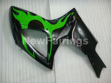 Cargar imagen en el visor de la galería, Black and Green Flame - GSX-R750 06-07 Fairing Kit