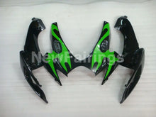 Cargar imagen en el visor de la galería, Black and Green Flame - GSX-R750 06-07 Fairing Kit