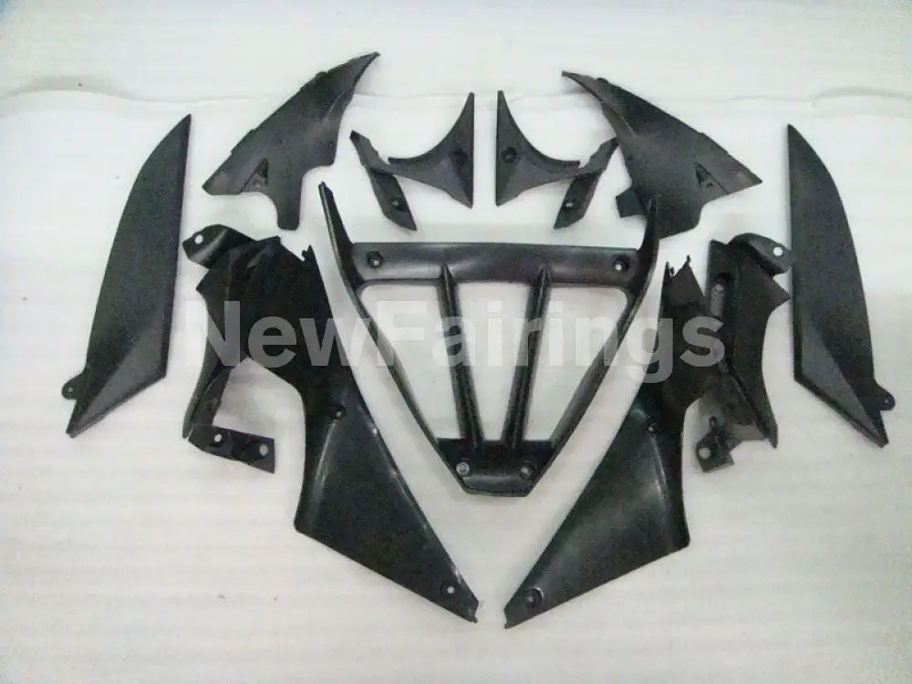 Black and Green Flame - YZF-R1 04-06 Fairing Kit