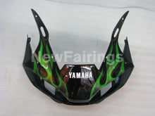 Cargar imagen en el visor de la galería, Black and Green Flame - YZF-R6 98-02 Fairing Kit