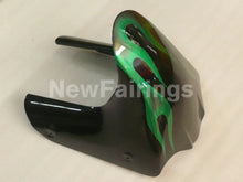 Cargar imagen en el visor de la galería, Black and Green Flame - YZF600R Thundercat 96-07 Fairing Kit