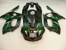 Cargar imagen en el visor de la galería, Black and Green Flame - YZF600R Thundercat 96-07 Fairing Kit