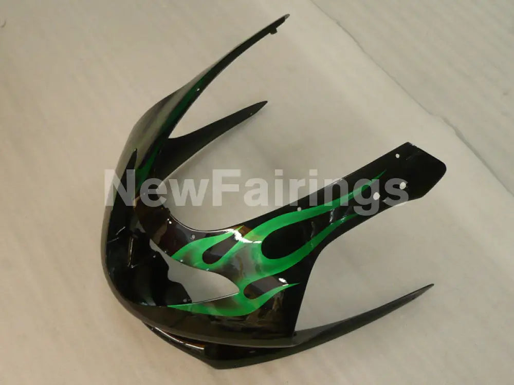 Black and Green Flame - YZF600R Thundercat 96-07 Fairing Kit