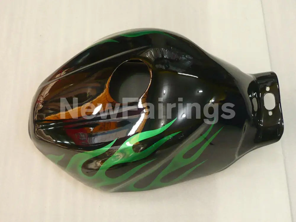 Black and Green Flame - YZF600R Thundercat 96-07 Fairing Kit