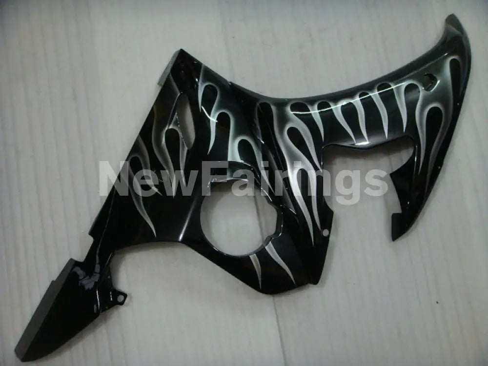Black and Grey Flame - YZF-R6 03-04 Fairing Kit