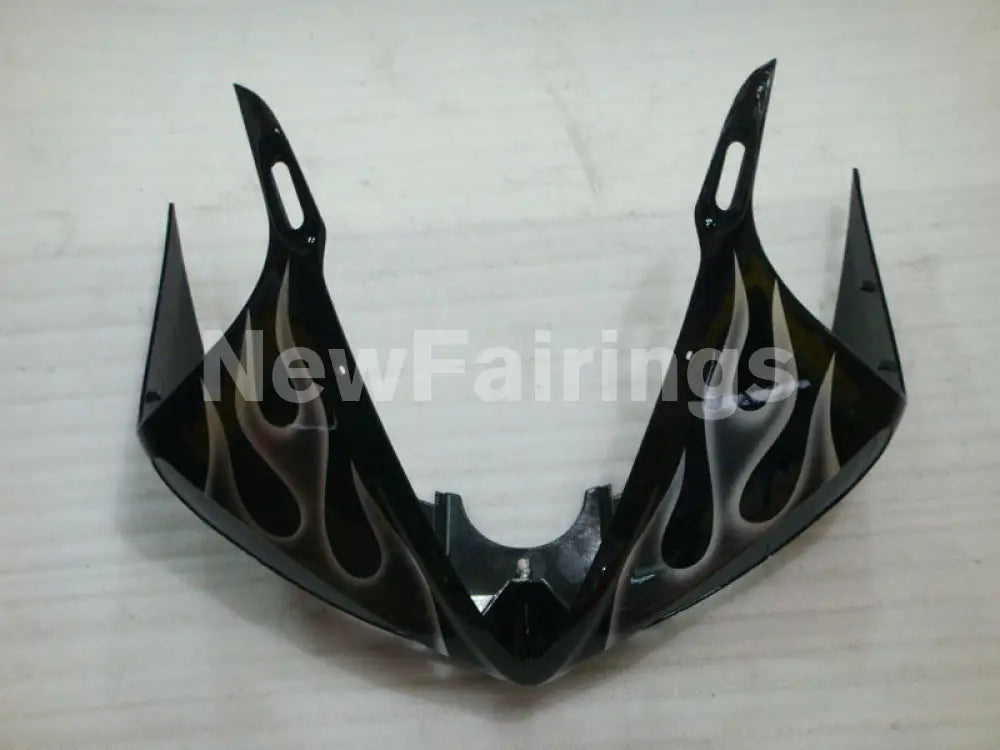 Black and Grey Flame - YZF-R6 03-04 Fairing Kit