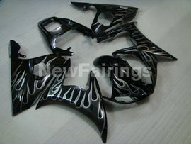 Black and Grey Flame - YZF-R6 05 Fairing Kit