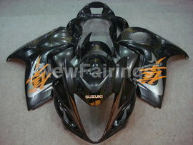 Black and Grey Orange Factory Style - GSX1300R Hayabusa 08-20 Fairing Kit