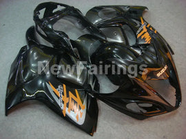Black and Grey Orange Factory Style - GSX1300R Hayabusa 08-20 Fairing Kit