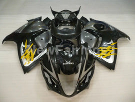 Black and Grey Yellow Factory Style - GSX1300R Hayabusa 08-20 Fairing Kit