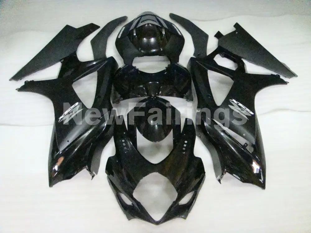 Black and Matte Black Factory Style - GSX-R1000 07-08 Fairing Kit
