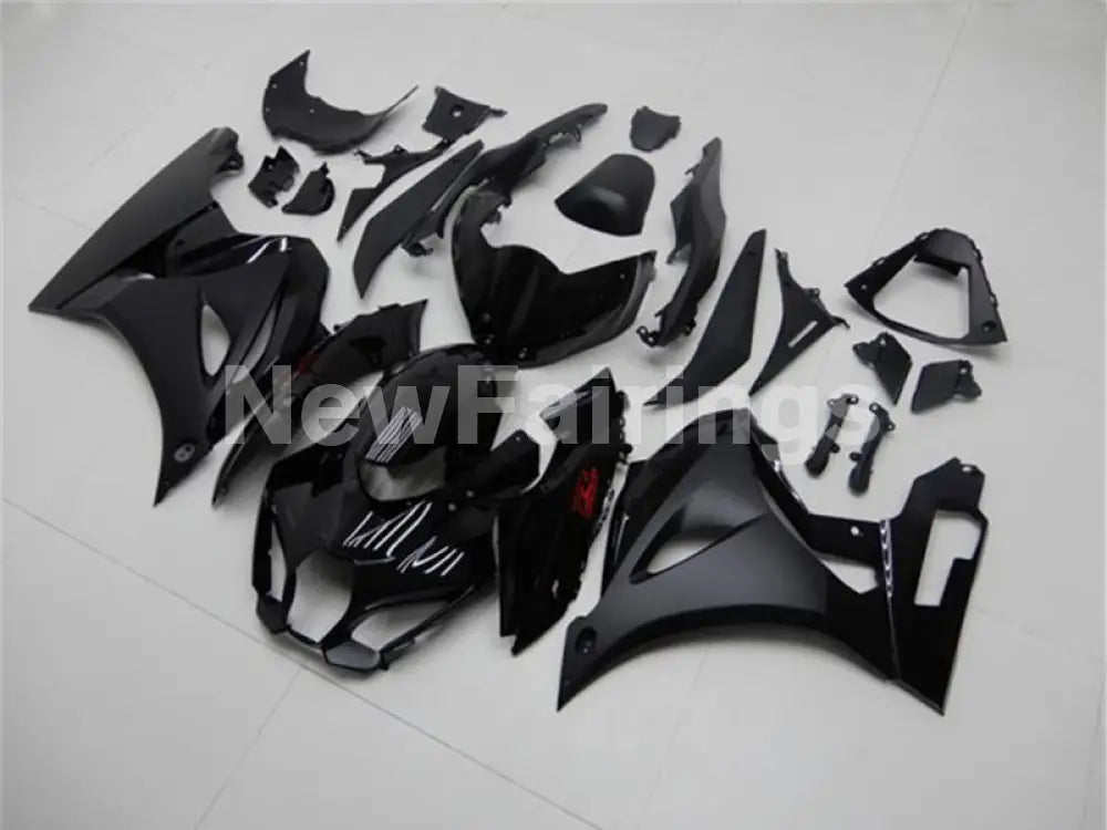 Black and Matte Black Factory Style - GSX-R1000 17-24 Fairing Kit